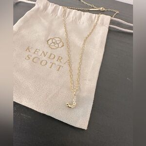 Kendra Scott “J” necklace (gold)